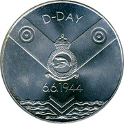 Slovakia 200 Korun Slovak Uprising 1994 KM# 23 D-DAY 6.6.1944 coin reverse Slovakia 200 Korun Slovak Uprising 1994 KM# 23 D-DAY 6.6.1944 coin reverse