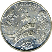 Slovakia 200 Korun The Peace of Pressburg 2005 KM# 82 BRATISLAVSKÝ MIER PAIX DE PRESBOURG PRESSBURGER FRIEDEN 1805 coin reverse Slovakia 200 Korun The Peace of Pressburg 2005 KM# 82 BRATISLAVSKÝ MIER PAIX DE PRESBOURG PRESSBURGER FRIEDEN 1805 coin reverse