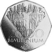 Slovakia 2000 Korun Bimillennium (2000) Proof KM# 51 2000 BIMLENIUM AD MM coin reverse
