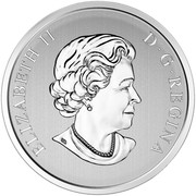 Canada 25 Cents Batman vs Superman Dawn of Justice 2016 Specimen KM# 2079 ELIZABETH II D∙G∙REGINA coin obverse Canada 25 Cents Batman vs Superman Dawn of Justice 2016 Specimen KM# 2079 ELIZABETH II D∙G∙REGINA coin obverse