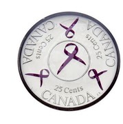 Canada 25 Cents Breast Cancer Awareness 2006 P KM# 634 25 CENTS CANADA CS coin reverse Canada 25 Cents Breast Cancer Awareness 2006 P KM# 634 25 CENTS CANADA CS coin reverse