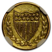 USA 25 Cents Indian Washington Token 1914 - coin reverse USA 25 Cents Indian Washington Token 1914 - coin reverse