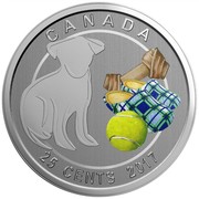 Canada 25 Cents Love my Dog 2017 Specimen CANADA 25 CENTS 2017 coin reverse Canada 25 Cents Love my Dog 2017 Specimen CANADA 25 CENTS 2017 coin reverse