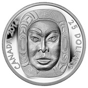 Canada 25 Dollars Matriarch Moon Mask 2014 Proof KM# 1508 CANADA 2014 25 DOLLARS coin reverse Canada 25 Dollars Matriarch Moon Mask 2014 Proof KM# 1508 CANADA 2014 25 DOLLARS coin reverse
