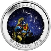 Canada 25 Dollars The Quest Star Charts 2015 KM# 2039 CANADA 25 DOLLARS 2015 coin reverse Canada 25 Dollars The Quest Star Charts 2015 KM# 2039 CANADA 25 DOLLARS 2015 coin reverse
