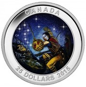 Canada 25 Dollars The Wounded Bear Star Charts 2015 Proof CANADA 25 DOLLARS 2015 coin reverse Canada 25 Dollars The Wounded Bear Star Charts 2015 Proof CANADA 25 DOLLARS 2015 coin reverse