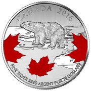 Canada 25 Dollars True North 2016 Specimen KM# 2222 CANADA 2016 TT FINE SILVER 9999 ARGENT PUR 25 DOLLARS coin reverse Canada 25 Dollars True North 2016 Specimen KM# 2222 CANADA 2016 TT FINE SILVER 9999 ARGENT PUR 25 DOLLARS coin reverse