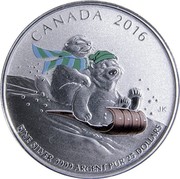 Canada 25 Dollars Winter Fun 2016 KM# 2220 CANADA 2016 JK FINE SILVER 9999 ARGENT PUR 25 DOLLARS coin reverse Canada 25 Dollars Winter Fun 2016 KM# 2220 CANADA 2016 JK FINE SILVER 9999 ARGENT PUR 25 DOLLARS coin reverse