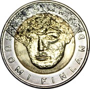 Finland 25 Markkaa Nordic Ski Championship 2001 M Prooflike KM# 96 25 MK SUOMI FINLAND coin obverse Finland 25 Markkaa Nordic Ski Championship 2001 M Prooflike KM# 96 25 MK SUOMI FINLAND coin obverse