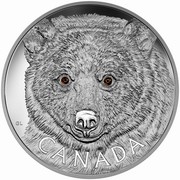 Canada 250 Dollars In the Eyes of the Spirit Bear 2016 Proof KM# 2262 CANADA GL coin reverse Canada 250 Dollars In the Eyes of the Spirit Bear 2016 Proof KM# 2262 CANADA GL coin reverse