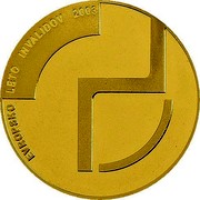 Slovenia 25000 Tolarjev Year of Disabled People 2003 Proof KM# 54 EVROPSKO LETO INVALIDOV 2003 coin reverse Slovenia 25000 Tolarjev Year of Disabled People 2003 Proof KM# 54 EVROPSKO LETO INVALIDOV 2003 coin reverse