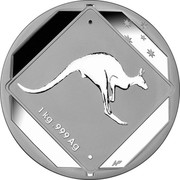 Australia 30 Dollars Kangaroo Road Sign 2013 Proof 1 KG .999 AG WP coin reverse Australia 30 Dollars Kangaroo Road Sign 2013 Proof 1 KG .999 AG WP coin reverse