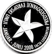 Slovenia 30 Euro EU Presidency 2008 Proof KM# 78 PREDSEDOVANJE EVROPSKI UNIJI - JANUAR - JUNIJ 2008 FACTA LOQUUNTUR coin reverse Slovenia 30 Euro EU Presidency 2008 Proof KM# 78 PREDSEDOVANJE EVROPSKI UNIJI - JANUAR - JUNIJ 2008 FACTA LOQUUNTUR coin reverse