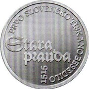 Slovenia 30 Euro Stara Prauda 2015 Proof PRVO SLOVENSKO TISKANO BESEDILO 1515 STARA PRAUDA coin reverse Slovenia 30 Euro Stara Prauda 2015 Proof PRVO SLOVENSKO TISKANO BESEDILO 1515 STARA PRAUDA coin reverse