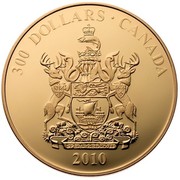 Canada 300 Dollars New Brunswick 2010 Proof KM# 1078 300 DOLLARS ∙ CANADA 2010 coin reverse Canada 300 Dollars New Brunswick 2010 Proof KM# 1078 300 DOLLARS ∙ CANADA 2010 coin reverse
