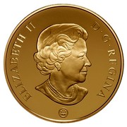Canada 300 Dollars Yukon 2009 Proof KM# 900 ELIZABETH II D ∙ G ∙ REGINA coin obverse