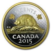 Canada 5 Cents Big Coin Series Beaver 2015 Proof KM# 1945 5 CENTS CANADA 2015 coin reverse Canada 5 Cents Big Coin Series Beaver 2015 Proof KM# 1945 5 CENTS CANADA 2015 coin reverse