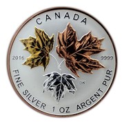 Canada 5 Dollars Maple Leaf A Historic Reign 2016 Proof KM# 2094 CANADA 2016 9999 FINE SILVER 1 OZ ARGENT PUR DK coin reverse Canada 5 Dollars Maple Leaf A Historic Reign 2016 Proof KM# 2094 CANADA 2016 9999 FINE SILVER 1 OZ ARGENT PUR DK coin reverse