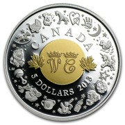 Canada 5 Dollars Royal Infant with Toys 2013 Proof KM# 1461 CANADA W C 5 DOLLARS 2013 coin reverse Canada 5 Dollars Royal Infant with Toys 2013 Proof KM# 1461 CANADA W C 5 DOLLARS 2013 coin reverse