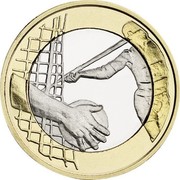 Finland 5 Euro Athletics 2016 Proof KM# 238 coin reverse Finland 5 Euro Athletics 2016 Proof KM# 238 coin reverse