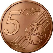 Latvia 5 Euro Cent Lesser Coat of Arms 2014 KM# 152 5 EURO CENT LL coin reverse Latvia 5 Euro Cent Lesser Coat of Arms 2014 KM# 152 5 EURO CENT LL coin reverse