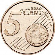 Finland 5 Euro Cent The Heraldic Lion of the Coat of Arms of Finland 2017 M KM# 100 5 EURO CENT LL coin reverse Finland 5 Euro Cent The Heraldic Lion of the Coat of Arms of Finland 2017 M KM# 100 5 EURO CENT LL coin reverse