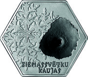 Latvia 5 Euro Christmas Battles 2016 Proof KM# 179 ZIEMASSVĒTKU KAUJAS coin reverse Latvia 5 Euro Christmas Battles 2016 Proof KM# 179 ZIEMASSVĒTKU KAUJAS coin reverse