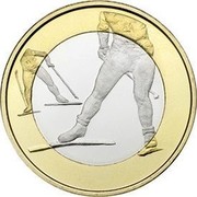 Finland 5 Euro Cross Country 2016 Proof KM# 244 coin reverse Finland 5 Euro Cross Country 2016 Proof KM# 244 coin reverse