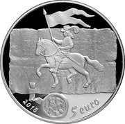 Latvia 5 Euro Curonian Kings 2018 Proof 2018 5 EURO coin obverse Latvia 5 Euro Curonian Kings 2018 Proof 2018 5 EURO coin obverse