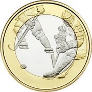 Finland 5 Euro Ice Hockey 2016 Proof KM# 243 coin reverse Finland 5 Euro Ice Hockey 2016 Proof KM# 243 coin reverse