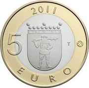 Finland 5 Euro Lapland 2011 T Proof KM# 170 2011 5 EURO T coin reverse Finland 5 Euro Lapland 2011 T Proof KM# 170 2011 5 EURO T coin reverse