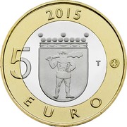 Finland 5 Euro Lapland 2015 Proof KM# 224 2015 5 EURO T coin reverse