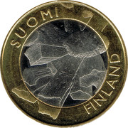 Finland 5 Euro Ostrobothnia 2011 T KM# 171 SUOMI FINLAND coin obverse Finland 5 Euro Ostrobothnia 2011 T KM# 171 SUOMI FINLAND coin obverse