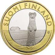 Finland 5 Euro Ostrobothnia 2015 Proof KM# 242 SUOMI FINLAND coin obverse