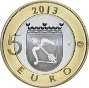 Finland 5 Euro Savonia 2013 Proof KM# 199 2013 5 T EURO coin reverse