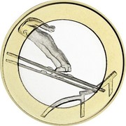 Finland 5 Euro Ski Jumping 2016 Proof KM# 245 coin reverse Finland 5 Euro Ski Jumping 2016 Proof KM# 245 coin reverse