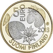 Finland 5 Euro Summer 2013 Proof KM# 196 5 EURO 2013 SOUMI FINLAND coin obverse