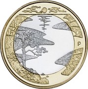 Finland 5 Euro Summer 2013 Proof KM# 196 P coin reverse