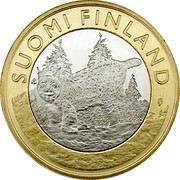 Finland 5 Euro Tavastia 2015 Proof KM# 241 SUOMI FINLAND coin obverse