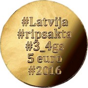 Latvia 5 Euro The Disc Fibula 2016 Proof KM# 177 #LATVIJA #RIPSAKTA #3_4GS 5 EURO #2016 coin obverse Latvia 5 Euro The Disc Fibula 2016 Proof KM# 177 #LATVIJA #RIPSAKTA #3_4GS 5 EURO #2016 coin obverse