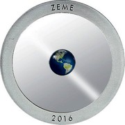 Latvia 5 Euro The Earth 2016 Proof KM# 178 ZEME 2016 coin reverse Latvia 5 Euro The Earth 2016 Proof KM# 178 ZEME 2016 coin reverse