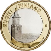 Finland 5 Euro Turku Cathedral 2013 Proof KM# 213 SUOMI FINLAND N coin obverse