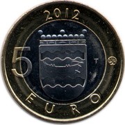Finland 5 Euro Uusimaa 2012 T KM# 191 2012 5 EURO T coin reverse Finland 5 Euro Uusimaa 2012 T KM# 191 2012 5 EURO T coin reverse