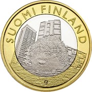 Finland 5 Euro Uusimaa 2015 Proof KM# 239 SUOMI FINLAND coin obverse