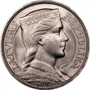 Latvia 5 Lati 1931 Proof KM# 9 First Republic (1918-1939) LATVIJAS REPUBLIKA coin obverse Latvia 5 Lati 1931 Proof KM# 9 First Republic (1918-1939) LATVIJAS REPUBLIKA coin obverse