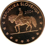 Slovenia 5¢ (Probe Trial) X# Pn3 REPUBLIKA SLOVENIJA 2004 coin obverse Slovenia 5¢ (Probe Trial) X# Pn3 REPUBLIKA SLOVENIJA 2004 coin obverse