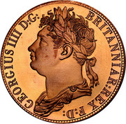 Australia 5 S. Restrike 2006 1830 (2006) X# 2a GEORGIUS IIII D:G: BRITANNIAR:REX F:D: coin obverse Australia 5 S. Restrike 2006 1830 (2006) X# 2a GEORGIUS IIII D:G: BRITANNIAR:REX F:D: coin obverse