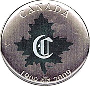 Canada 50 Cents 100th Anniv. Athletique Canadien - Montreal Canadiens 2009 CANADA 1909 2009 coin reverse Canada 50 Cents 100th Anniv. Athletique Canadien - Montreal Canadiens 2009 CANADA 1909 2009 coin reverse