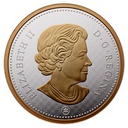 Canada 50 Cents Coat of Arms 2015 KM# 1951 ELIZABETHII D G REGINA SB coin obverse Canada 50 Cents Coat of Arms 2015 KM# 1951 ELIZABETHII D G REGINA SB coin obverse