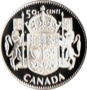 Canada 50 Cents Golden Jubilee 2003 Proof KM# 472 50 CENTS KG CANADA coin reverse Canada 50 Cents Golden Jubilee 2003 Proof KM# 472 50 CENTS KG CANADA coin reverse